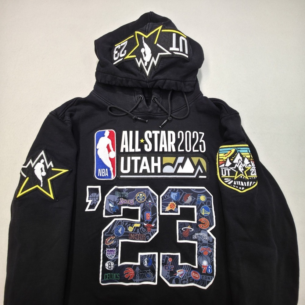Pro Standard NBA All-Star 2023 Utah‎ Hoodie Sweatshirt Mens M Basketball Black